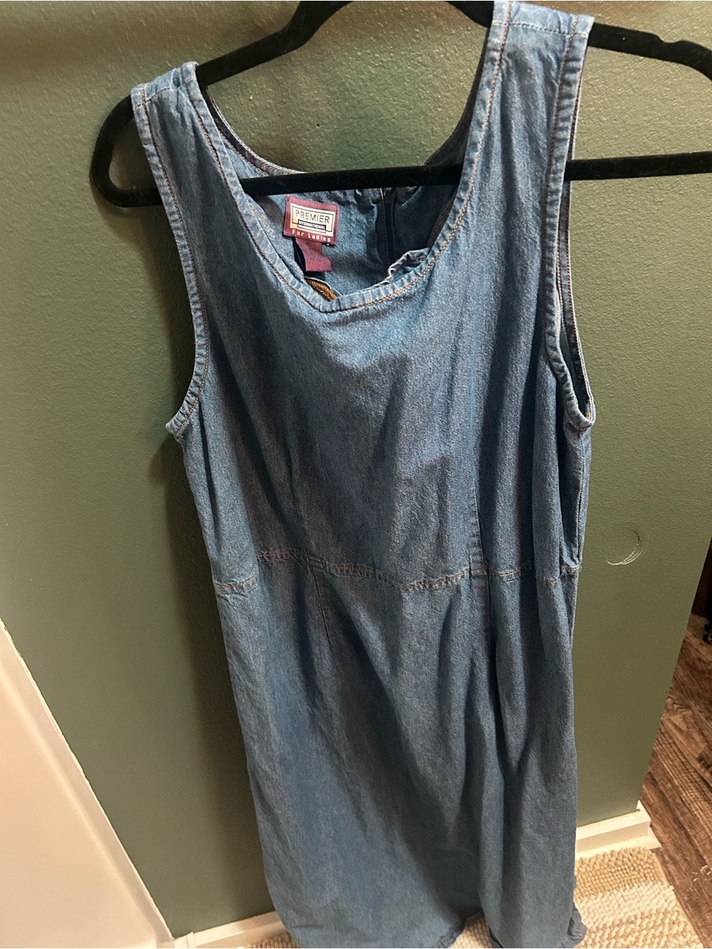 Preview International Light Blue Denim Tank Dress